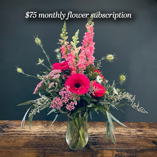 $75/monthly flower subscription